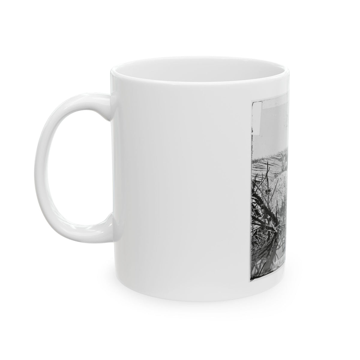 Petersburg, Va. Chevaux-De-Frise In Front Of Fort Sedgwick (U.S. Civil War) White Coffee Mug