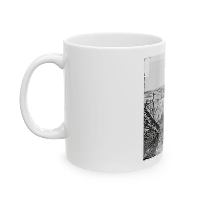 Petersburg, Va. Chevaux-De-Frise In Front Of Fort Sedgwick (U.S. Civil War) White Coffee Mug