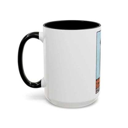 The Page of Wands (Tarot Card) Accent Coffee Mug-Go Mug Yourself