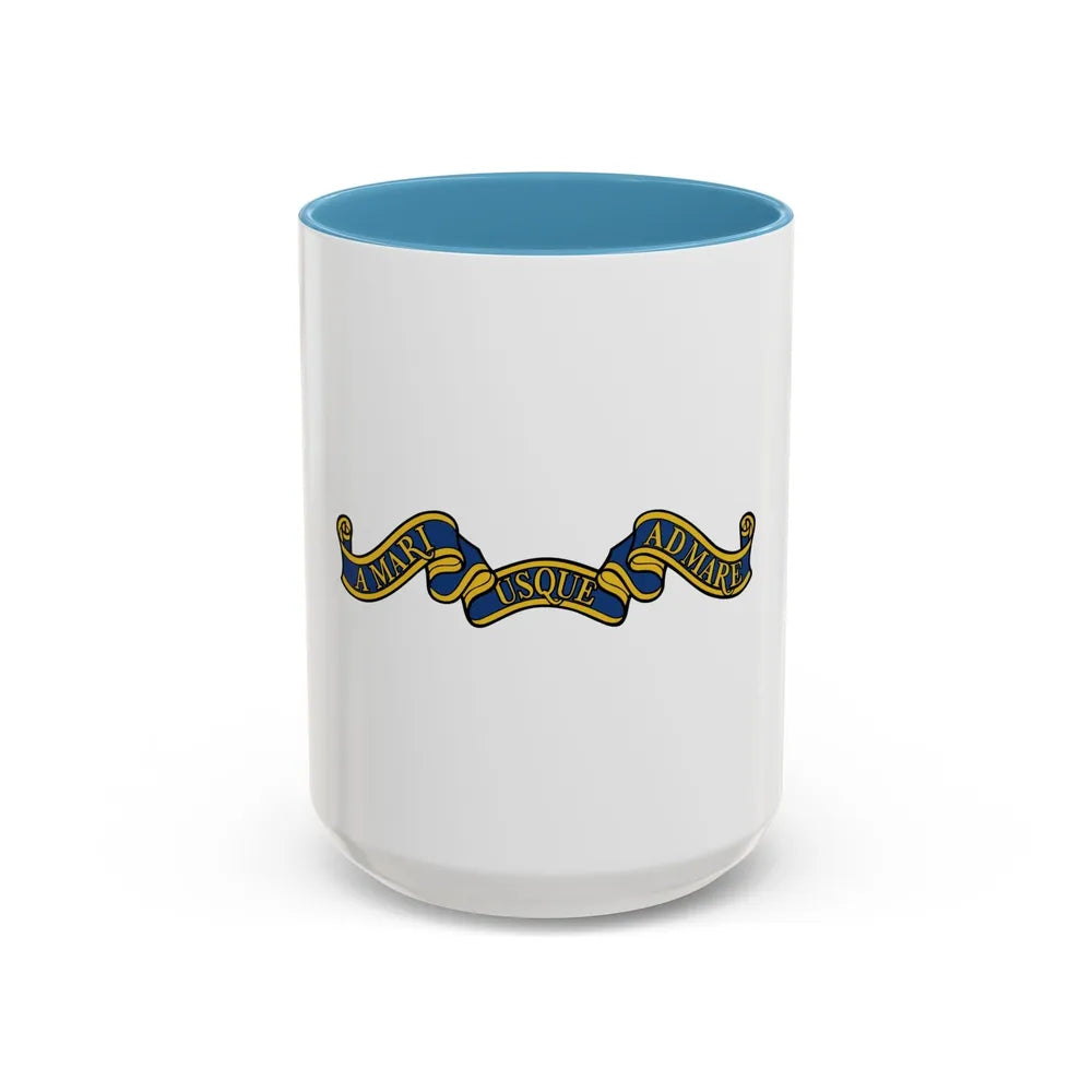 Canadian Motto - Accent Coffee Mug-15oz-Light Blue-Go Mug Yourself