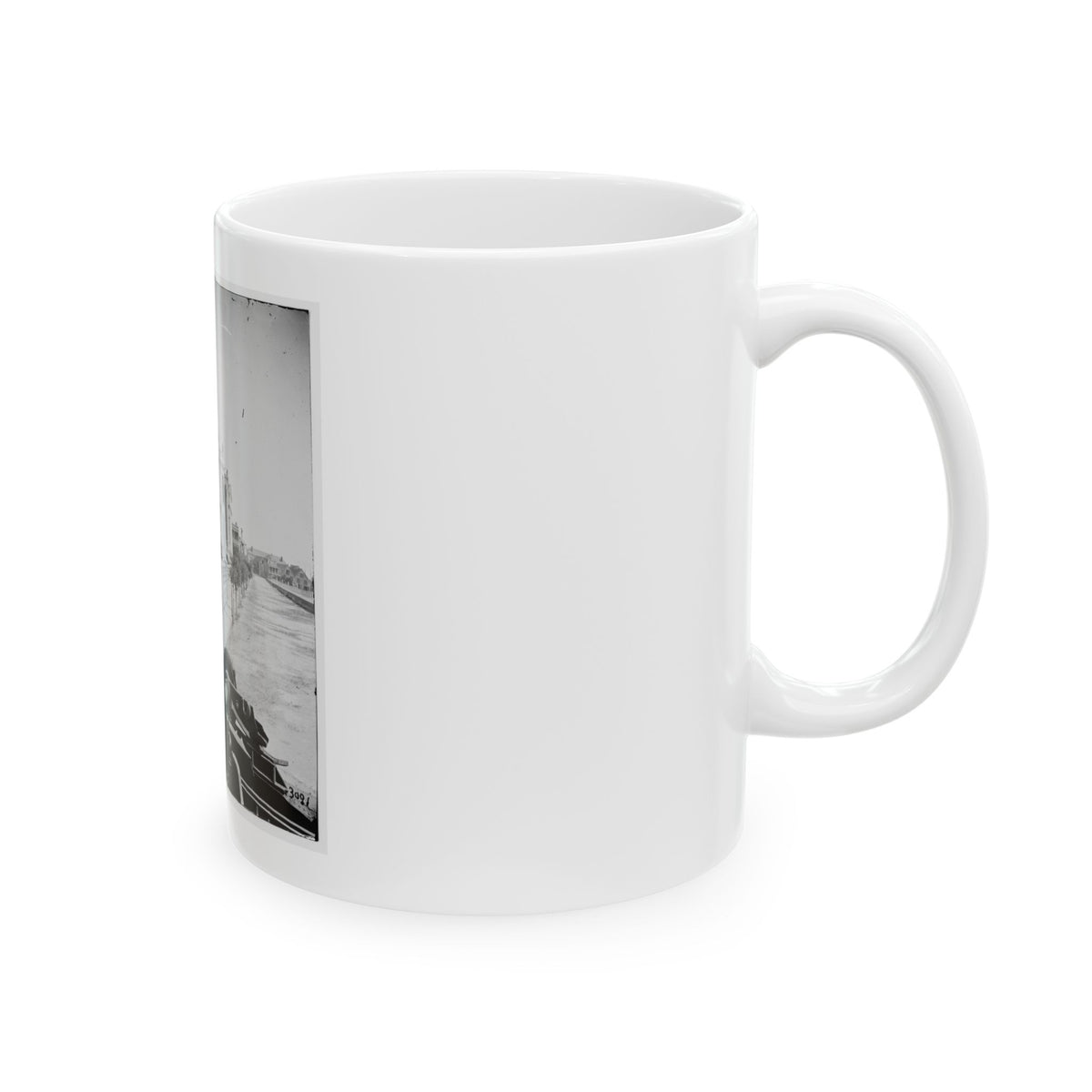 Charleston, S.C. East Battery; Dismantled Blakely Gun In Foreground (U.S. Civil War) White Coffee Mug