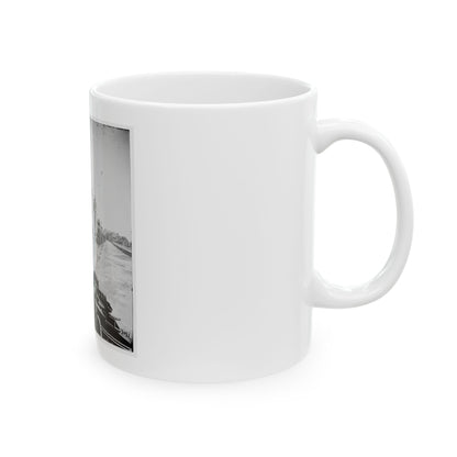 Charleston, S.C. East Battery; Dismantled Blakely Gun In Foreground (U.S. Civil War) White Coffee Mug