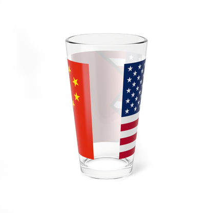 FlagUSA FlagPRC crash (China) Pint Glass 16oz