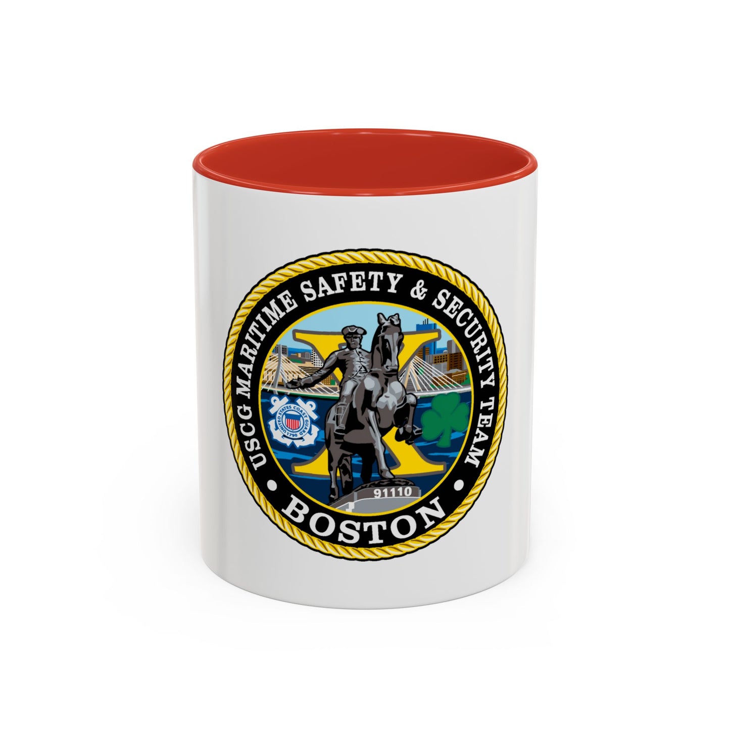USCG Maritime Safety & Sec Team MSST Boston (U.S. Coast Guard) Accent Coffee Mug