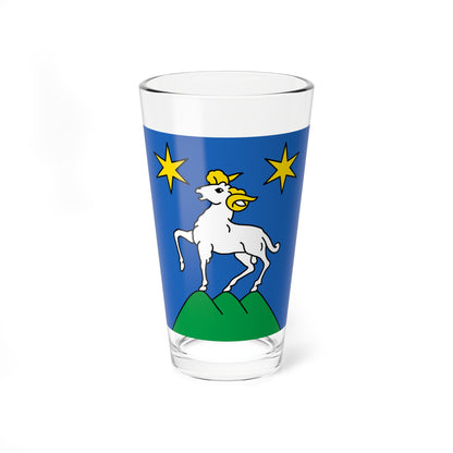 CHE Herens District Flag (Switzerland) Pint Glass 16oz