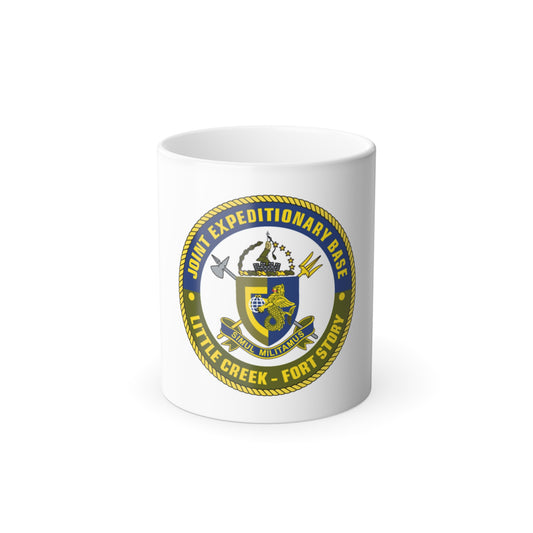 JEB Little Creek Fort Story (U.S. Navy) Color Changing Mug 11oz