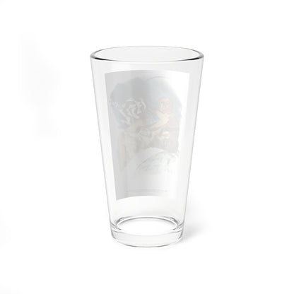 Of course I'm taking out these curlers, Esquire, May 1954 (Magazine Illustration) Pint Glass 16oz