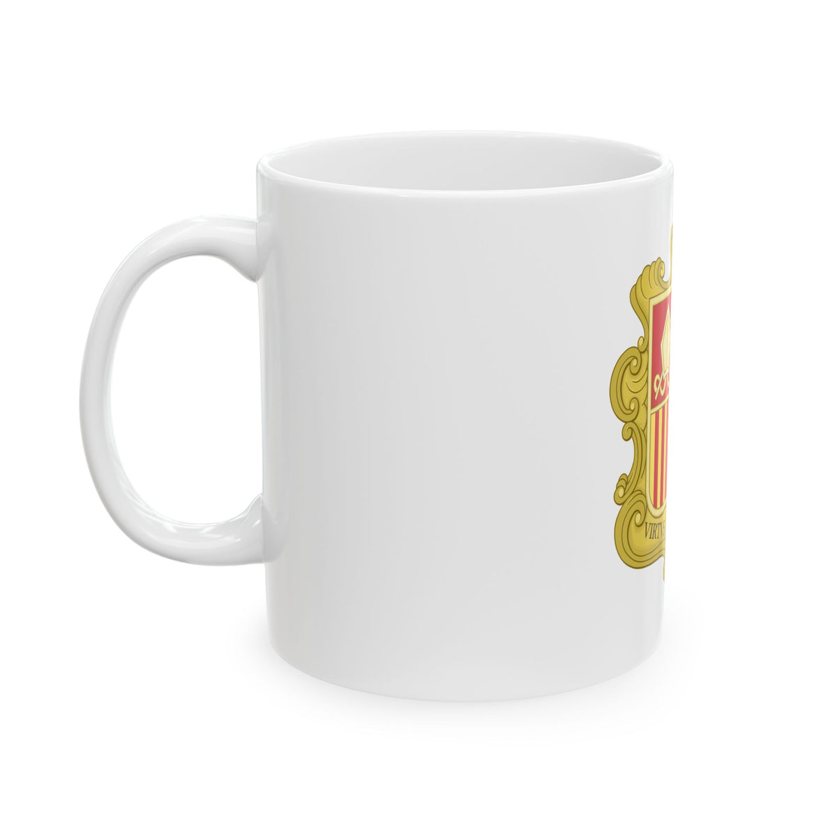 Coat of arms of Andorra (1580) - White Coffee Mug