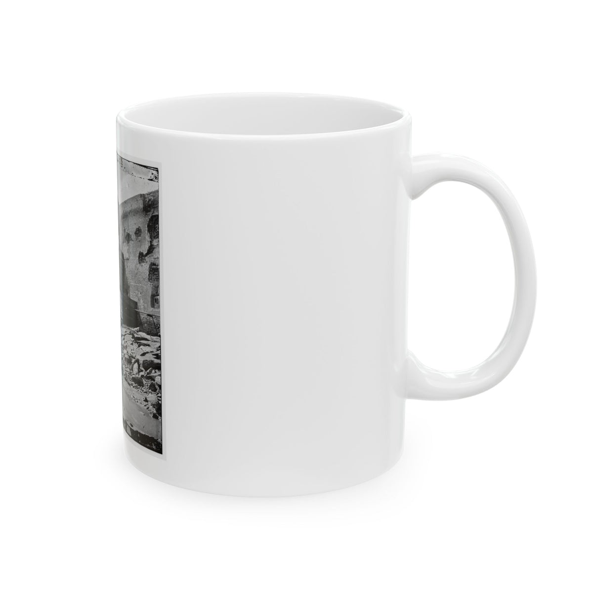 Charleston, S.C. Palmetto Reinforcements On The Channel Side Of Fort Sumter (U.S. Civil War) White Coffee Mug