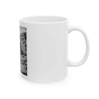 Charleston, S.C. Palmetto Reinforcements On The Channel Side Of Fort Sumter (U.S. Civil War) White Coffee Mug