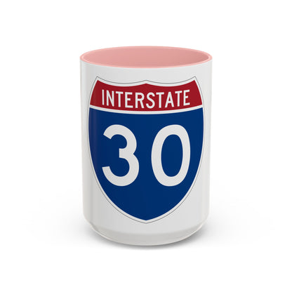 Interstate 30 (U.S. Highways) Accent Coffee Mug