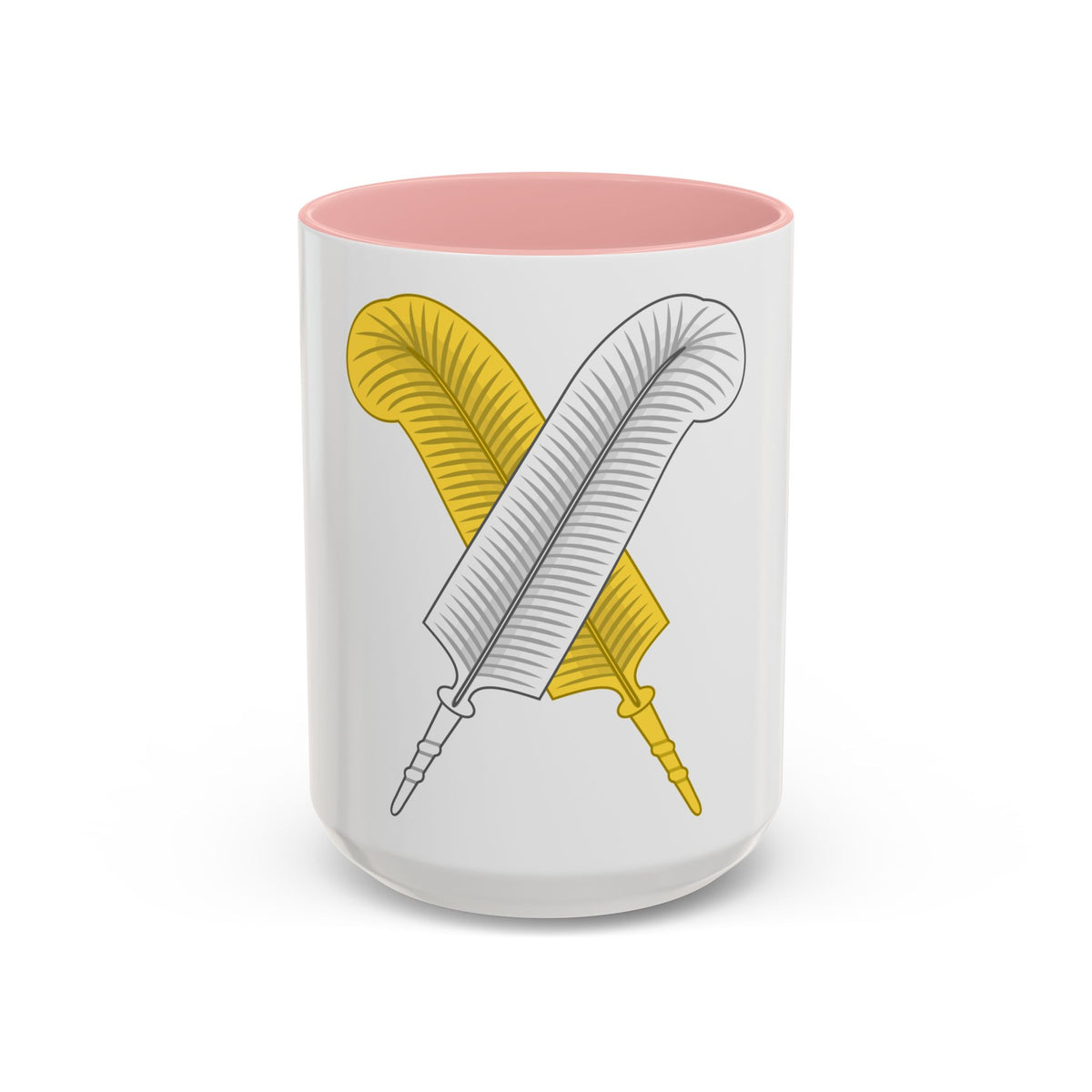 Crossed Feather Badge of Henry VI - Accent Coffee Mug