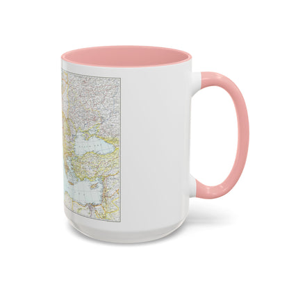 Mediterranean as of September 1 (1939) (Map) Accent Coffee Mug