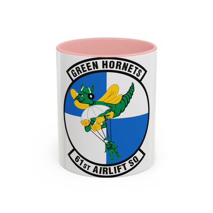 61st Airlift Squadron (U.S. Air Force) Accent Coffee Mug