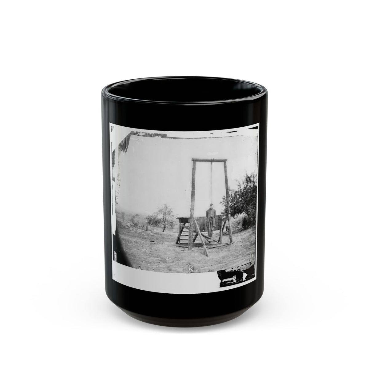 Petersburg, Va., Vicinity. The Execution Of William Johnson, Jordan's Farm (U.S. Civil War) Black Coffee Mug