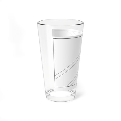 Flag of Tanzania colouring page (Tanzania) Pint Glass 16oz