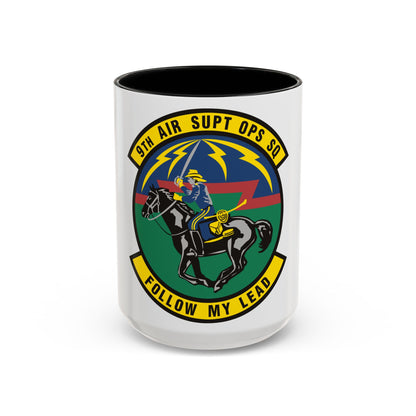 9th Air Support Operations Squadron (U.S. Air Force) Accent Coffee Mug