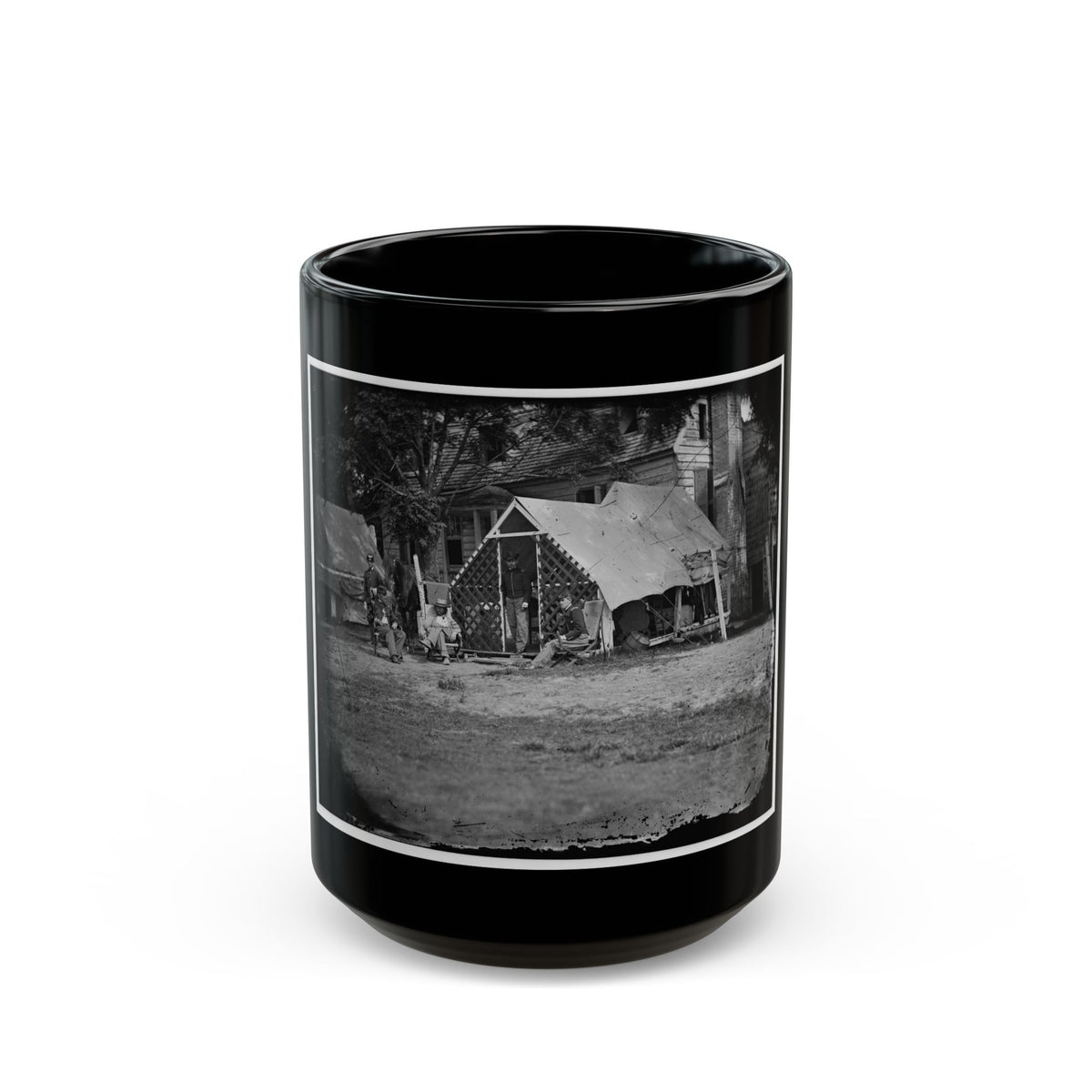 Untitled 001(5) (U.S. Civil War) Black Coffee Mug