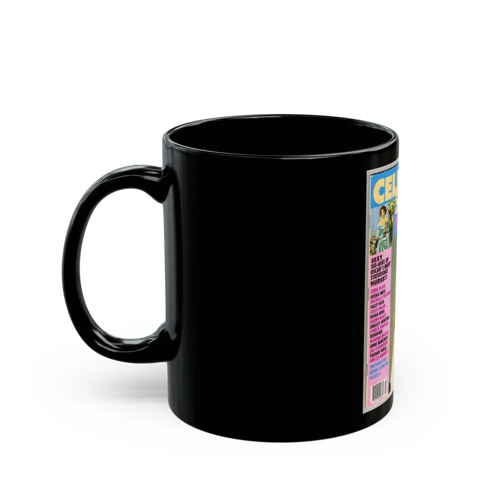 Linda Blair #148 - Mag. Cover (Vintage Female Icon) Black Coffee Mug-Go Mug Yourself