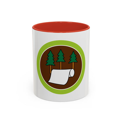 Pulp and Paper (Boy Scout Merit Badge) Accent Coffee Mug
