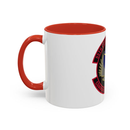 55th Communications Squadron (U.S. Air Force) Accent Coffee Mug
