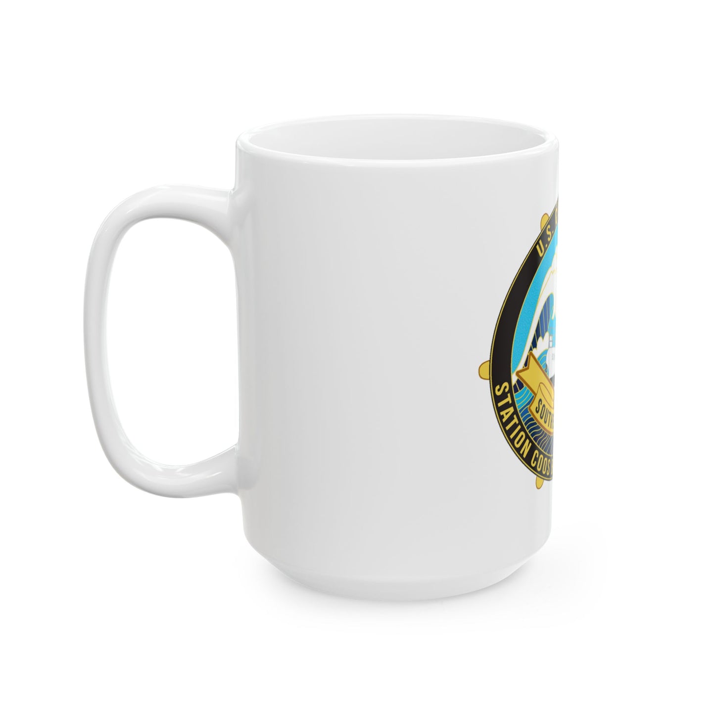 USCG Station Coos Bay (U.S. Coast Guard) White Coffee Mug