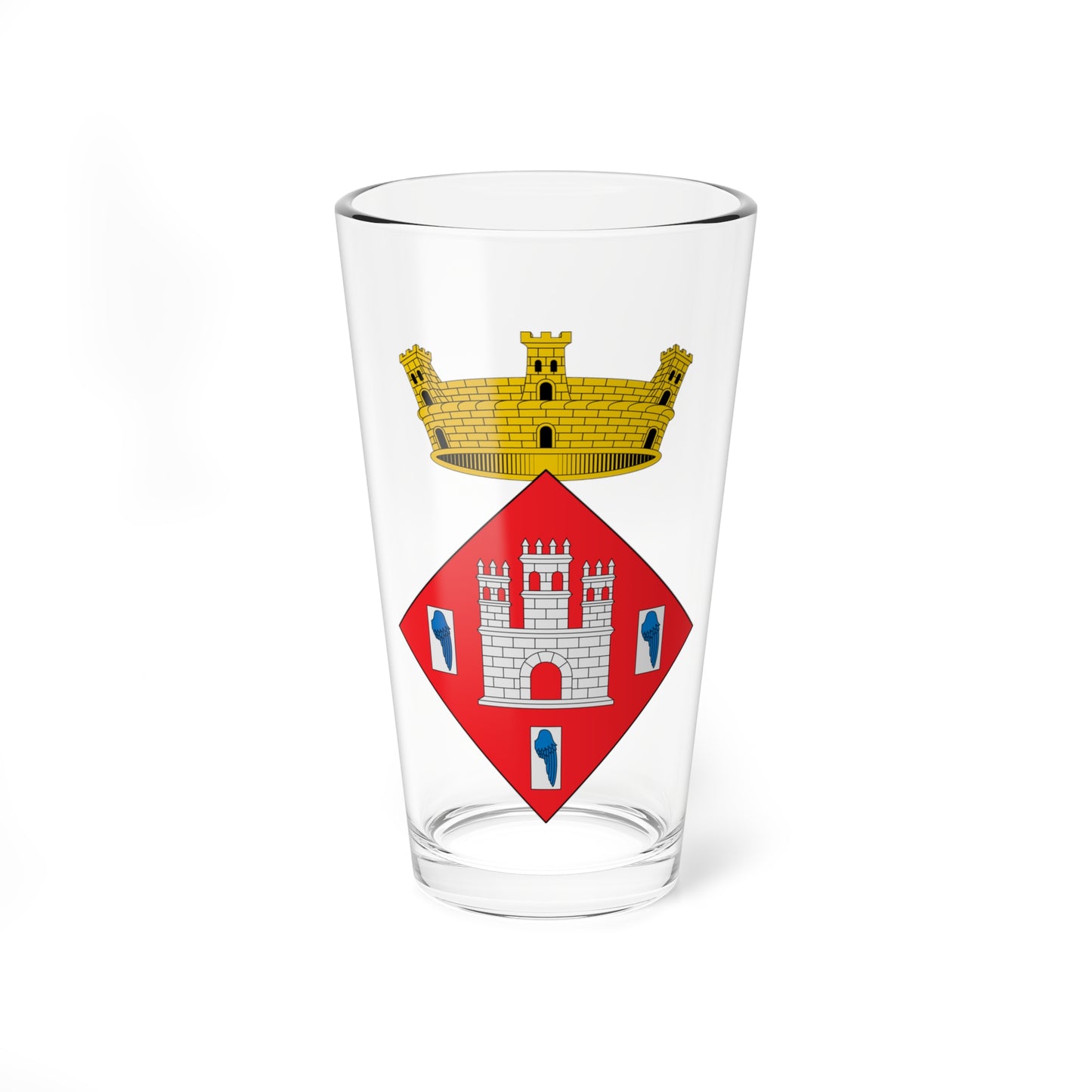 Escudo de Alfara Tarragona 2 (Spain) (Coat of Arms) Pint Glass 16oz