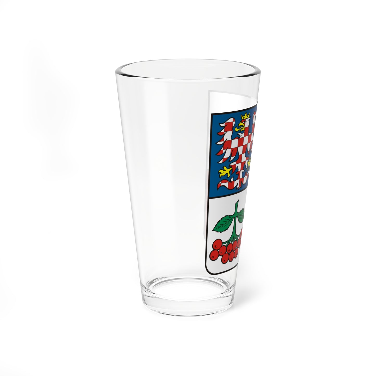 CZE Kraj Wysoczyzna COA (Czech Republic) (Coat of Arms) Pint Glass 16oz