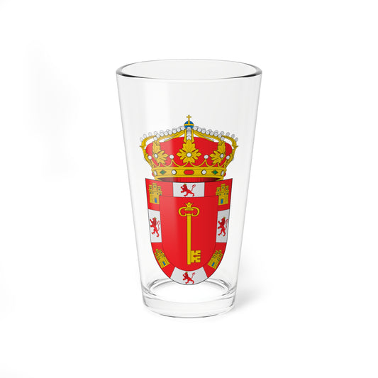 Escudo de Alcalá la Real-Jaen (Spain) (Coat of Arms) Pint Glass 16oz