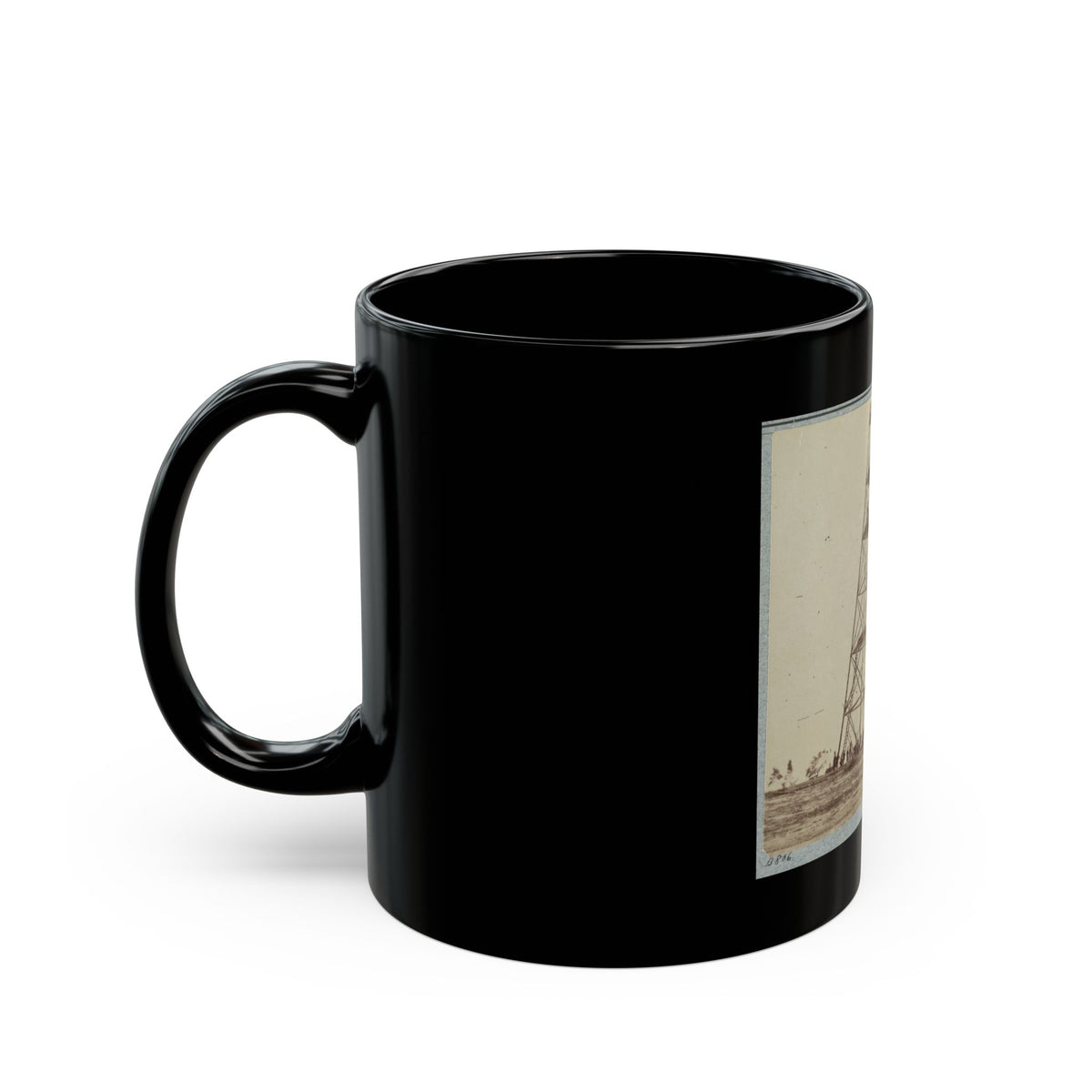 Signal Tower (U.S. Civil War) Black Coffee Mug