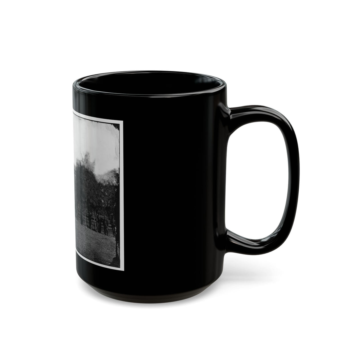 Appomattox Court House, Va. Federal Soldiers At The Courthouse (U.S. Civil War) Black Coffee Mug