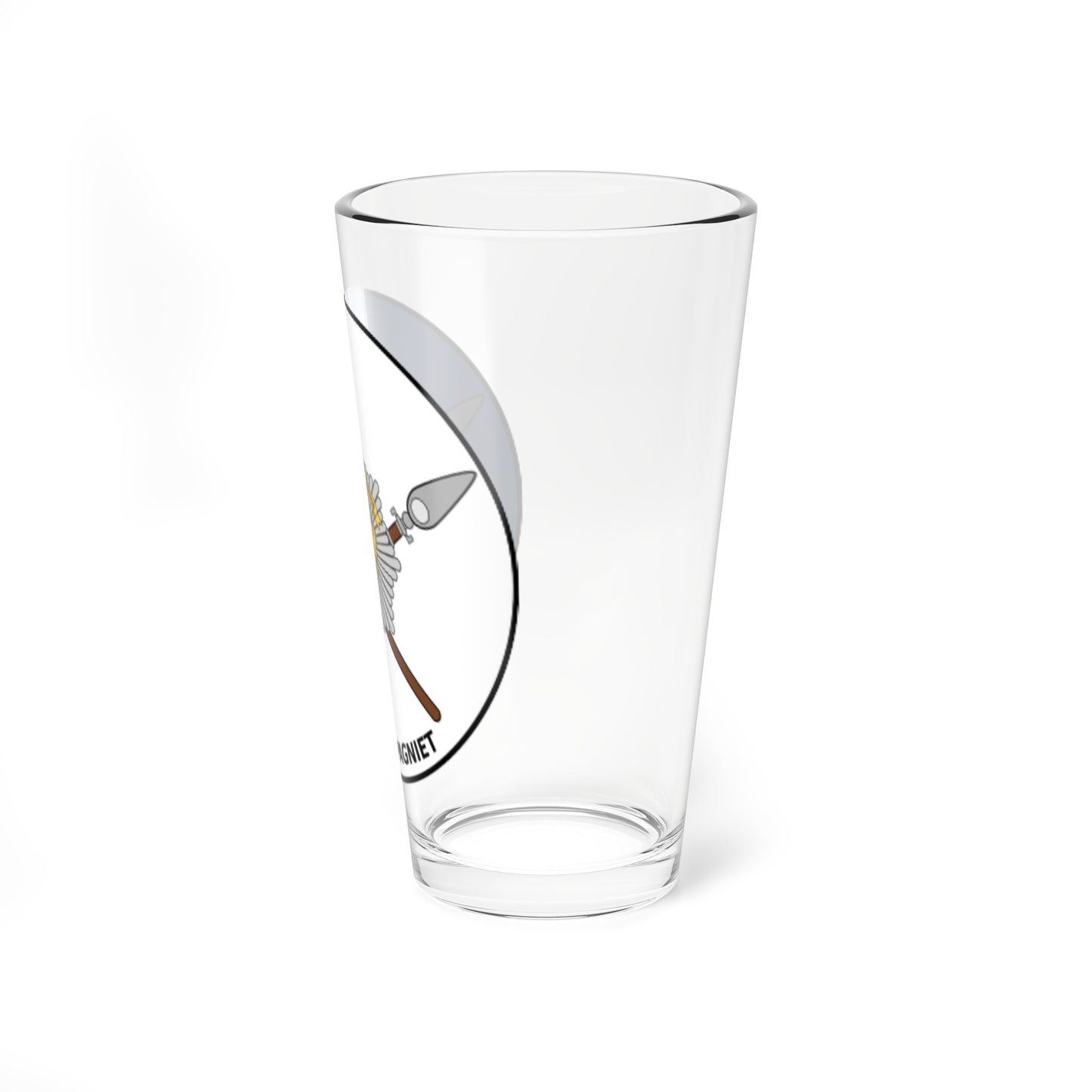 Emblem for the Danish Royal Life Guards Guard Company (Denmark) (Coat of Arms) Pint Glass 16oz