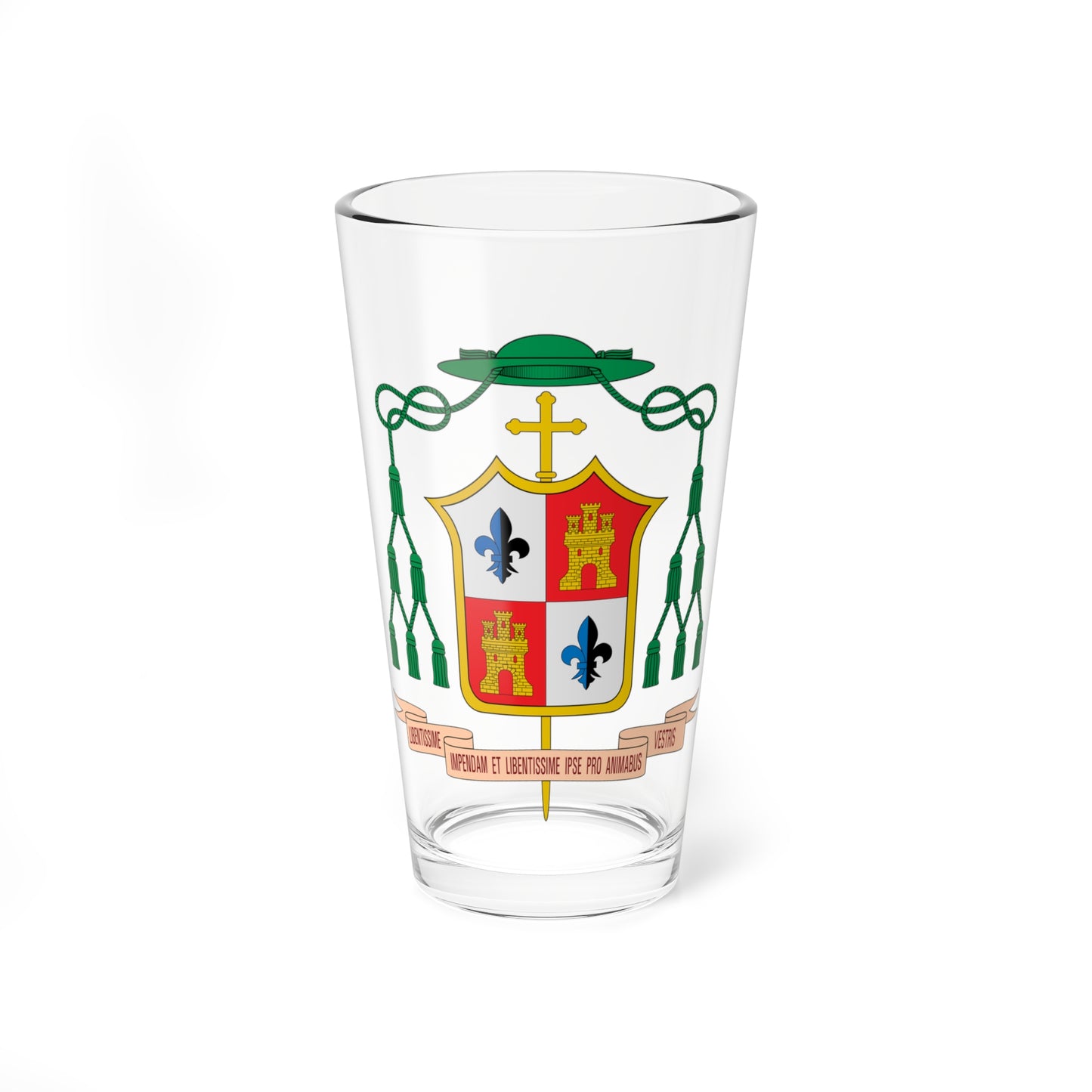 Escudo de Francisco José Pérez y Fernández-Golfín (Spain) (Coat of Arms) Pint Glass 16oz