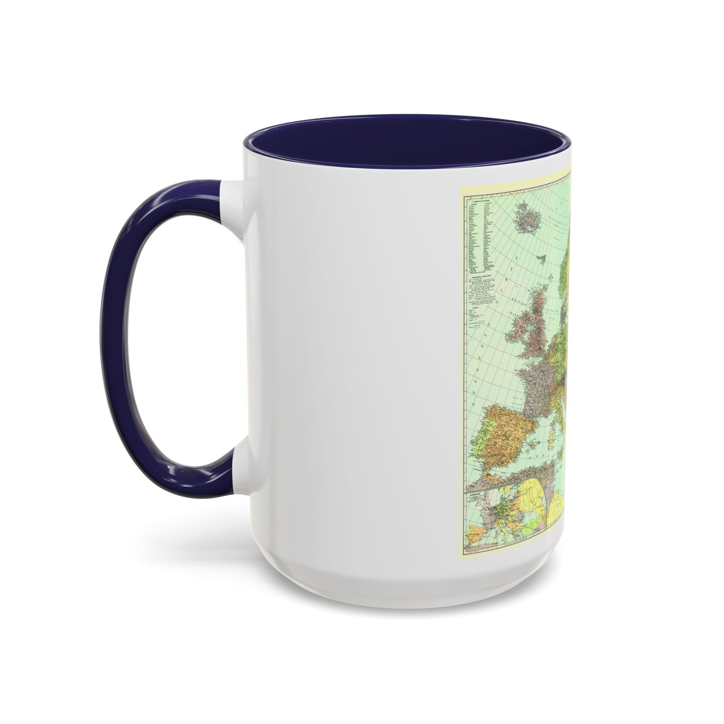 Europe and the Near East (1929) (Map) Accent Coffee Mug