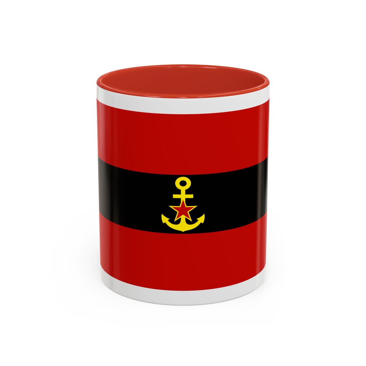 Naval Ensign of Albania 1946 to 1954 - Accent Coffee Mug