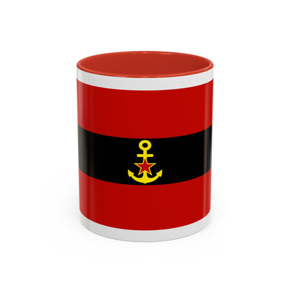 Naval Ensign of Albania 1946 to 1954 - Accent Coffee Mug