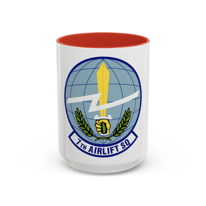 7th Airlift Squadron (U.S. Air Force) Accent Coffee Mug