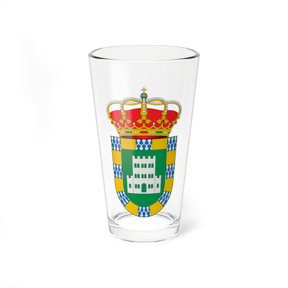 Escudo de Alfoz Lugo (Spain) (Coat of Arms) Pint Glass 16oz