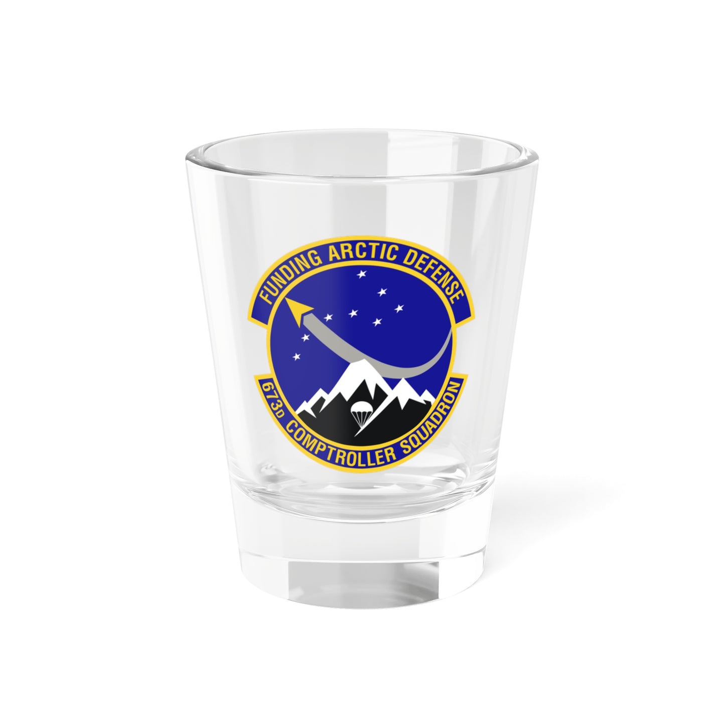 673d Comptroller Squadron (U.S. Air Force) Shot Glass 1.5oz