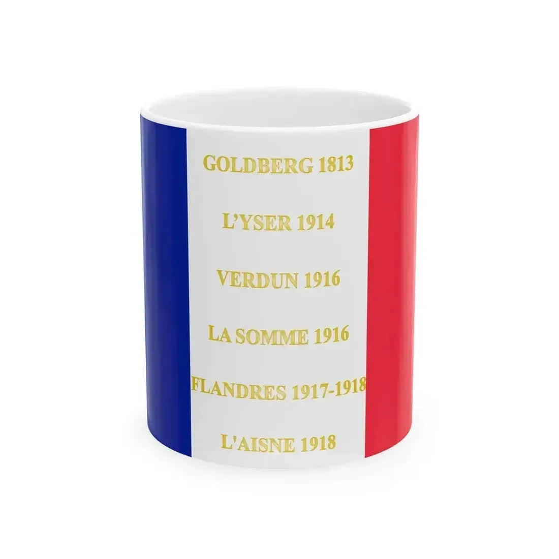 146e regiment dinfanterie de ligne - drapeau (France) White Coffee Mug 11oz - Go Mug Yourself