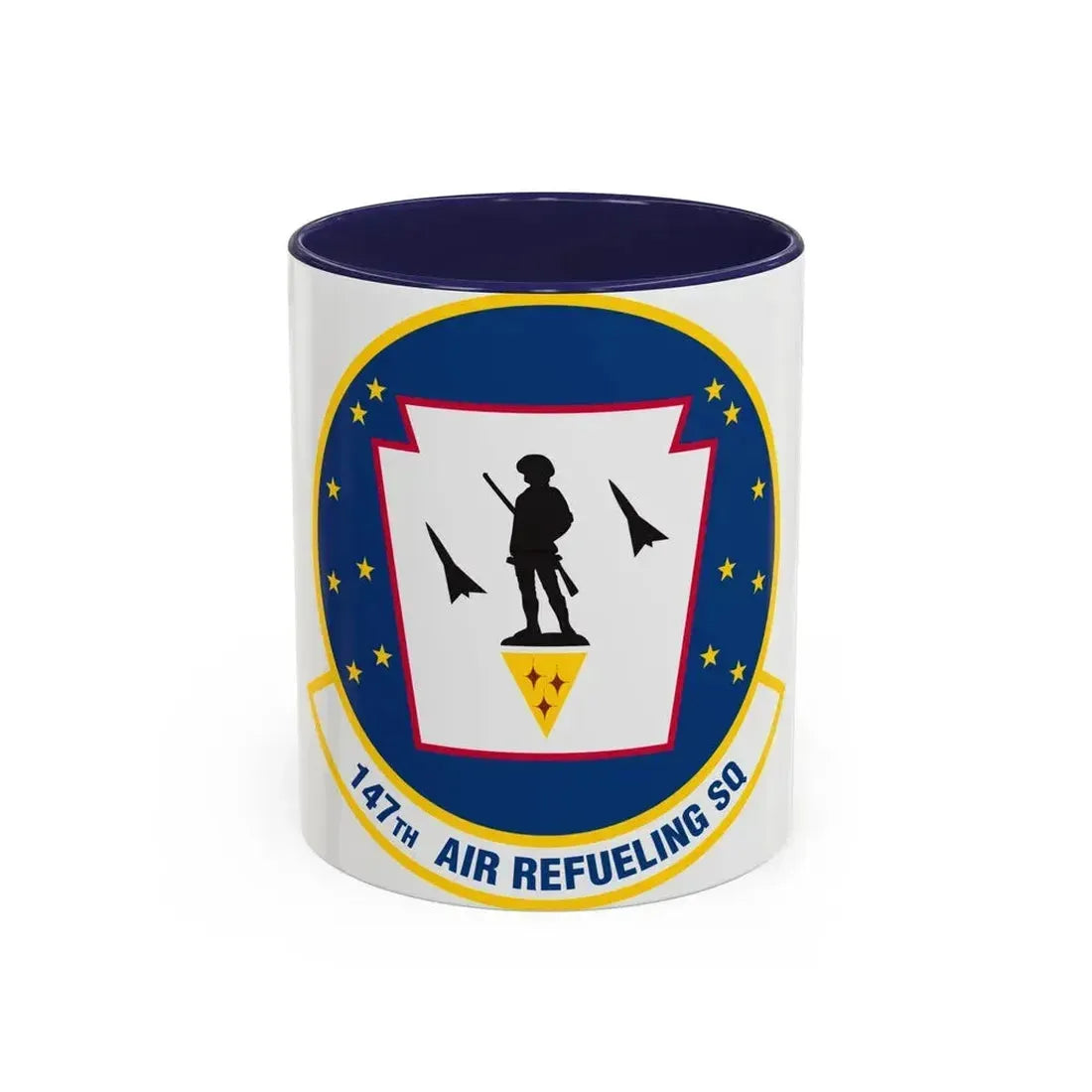 147 Air Refueling Squadron (U.S. Air Force) Accent Coffee Mug 11oz Navy - Go Mug Yourself