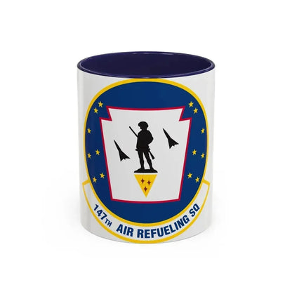 147 Air Refueling Squadron (U.S. Air Force) Accent Coffee Mug 11oz Navy - Go Mug Yourself