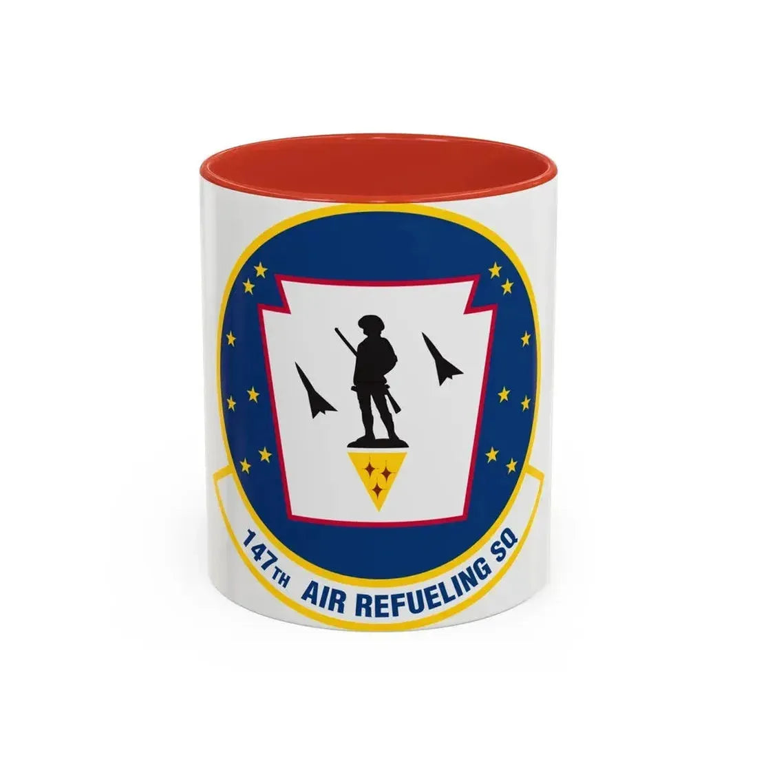 147 Air Refueling Squadron (U.S. Air Force) Accent Coffee Mug 11oz Red - Go Mug Yourself