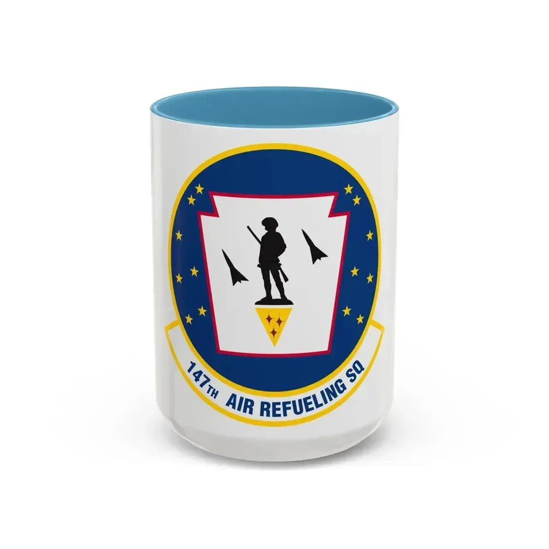 147 Air Refueling Squadron (U.S. Air Force) Accent Coffee Mug 15oz Light Blue - Go Mug Yourself