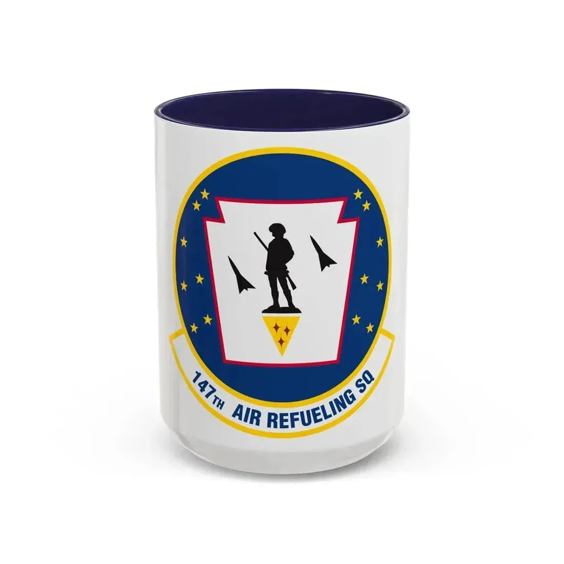 147 Air Refueling Squadron (U.S. Air Force) Accent Coffee Mug 15oz Navy - Go Mug Yourself