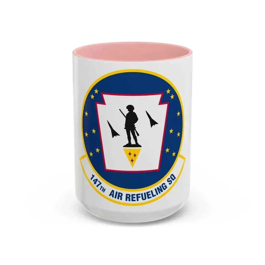 147 Air Refueling Squadron (U.S. Air Force) Accent Coffee Mug 15oz Pink - Go Mug Yourself