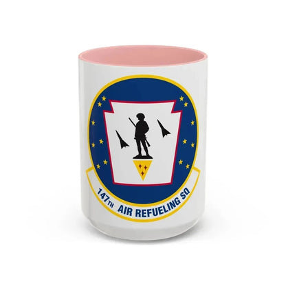 147 Air Refueling Squadron (U.S. Air Force) Accent Coffee Mug 15oz Pink - Go Mug Yourself