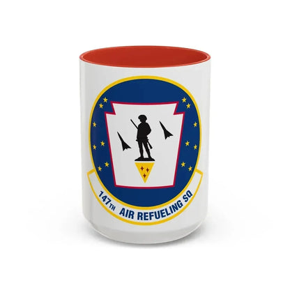 147 Air Refueling Squadron (U.S. Air Force) Accent Coffee Mug 15oz Red - Go Mug Yourself