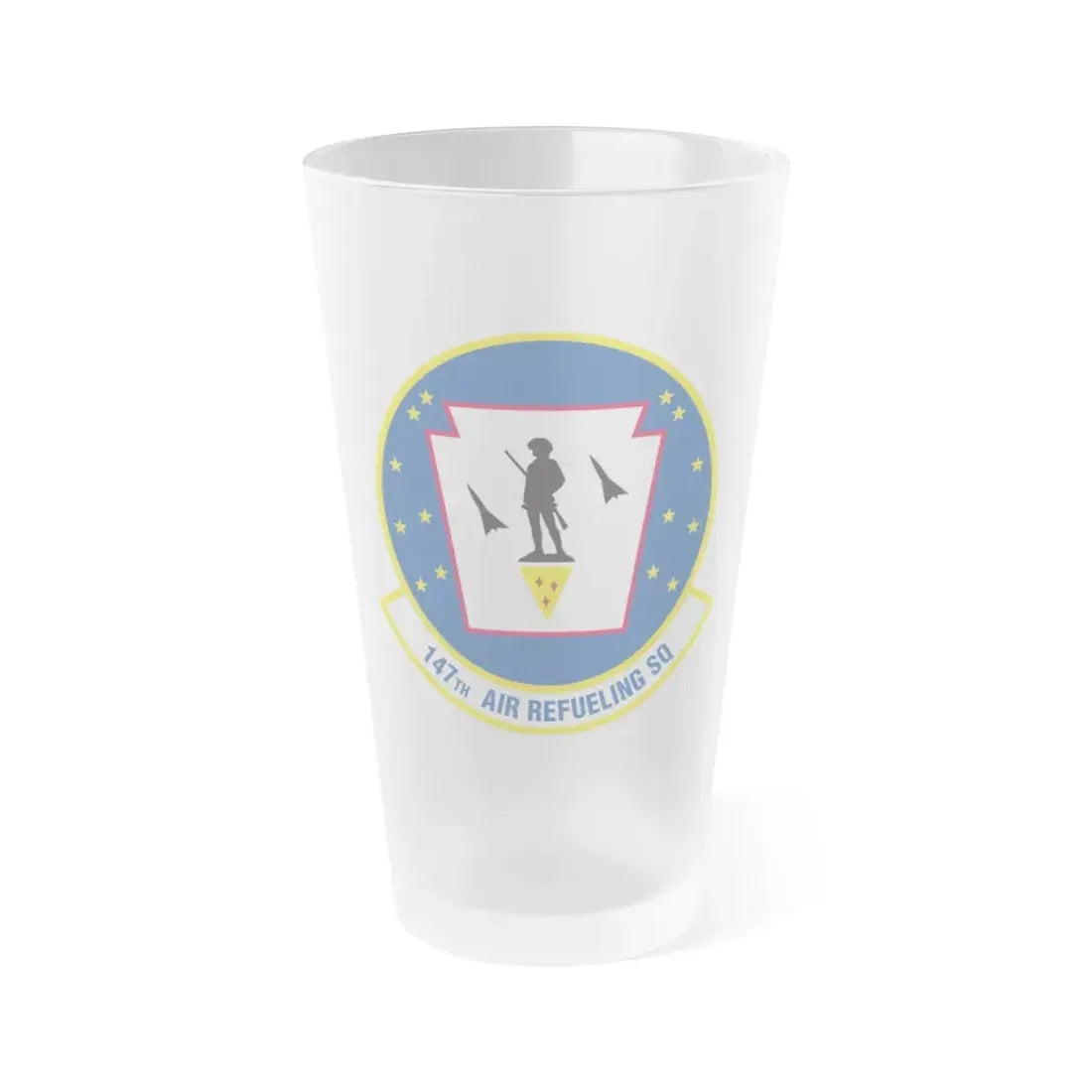 147 Air Refueling Squadron (U.S. Air Force) Frosted Pint Glass 16oz Default Title - Go Mug Yourself