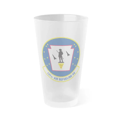 147 Air Refueling Squadron (U.S. Air Force) Frosted Pint Glass 16oz Default Title - Go Mug Yourself